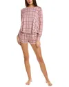 Honeydew Intimates Honeydew 2pc Slept In Pajama Short Set In Pink