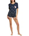 Honeydew Intimates Honeydew 2pc Something Sweet Shortie T-shirt And Short Set In Blue