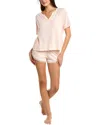 Honeydew Intimates Honeydew 2pc Wake Me Up Short Pajama Set In Neutral