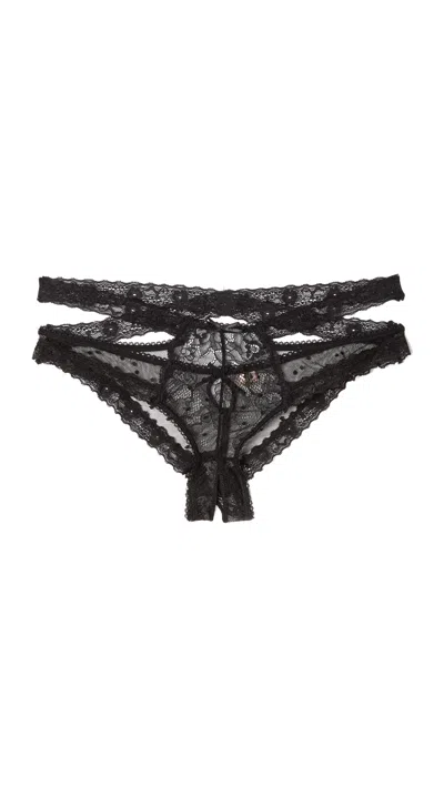 Honeydew Intimates Nichole Lace Hipster Panties Black