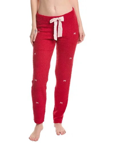 Honeydew Intimates Snow Angel Chenille Jogger Pant In Red