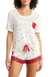Honeydew Intimates Something Sweet Short Pajamas In Ivory Hearts