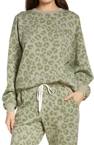 Honeydew Intimates Spring Forward Print Sweatshirt In Animal Print