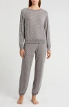 Honeydew Intimates Star Seeker Brushed Jersey Pajamas In Ash Stars