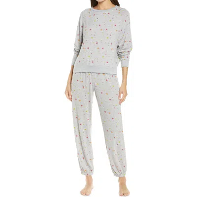 Honeydew Intimates Star Seeker Brushed Jersey Pajamas In Gray