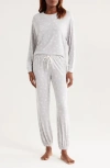 Honeydew Intimates Star Seeker Brushed Jersey Pajamas In White