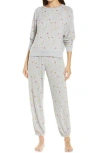 Honeydew Intimates Star Seeker Brushed Jersey Pajamas In Rainbow Stars