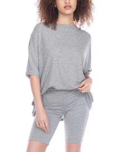 Honeydew Intimates Travel Light Short Pajama Set In Heather Gray