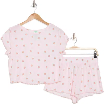 Honeydew Intimates Vacay Vibes Short Pajamas In Cotton Candy Daisies