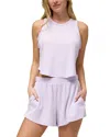 Honeydew Kickback Tank Shortie Pajama Set In Wisp