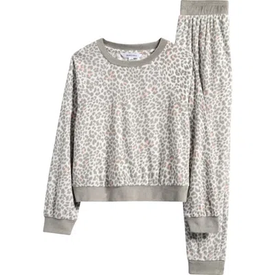 Honeydew Kids' Snuggle Up Print Lounge Sweatshirt & Joggers Set In Neutral