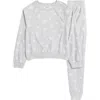 Honeydew Kids' Snuggle Up Print Lounge Sweatshirt & Joggers Set In Gray
