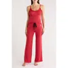 Honeydew Laid Back Wide Leg Pajamas In Red