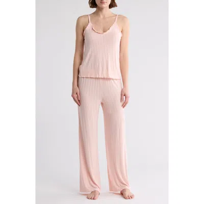 Honeydew Laid Back Wide Leg Pajamas In Sunkissed