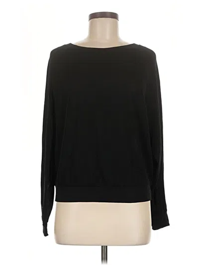 Pre-owned Honeydew Long Sleeve Top Black Boatneck Tops
