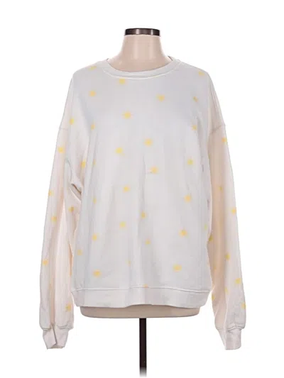 Pre-owned Honeydew Long Sleeve Top Yellow Crew Neck Tops