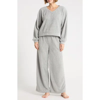 Honeydew Lounge Day Bouclé Pajamas In Gray