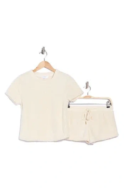 Honeydew Lounge Day Tee & Shorts Pajama Set In Neutral