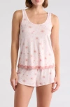 Honeydew Lounge Life Shortie Pajamas In Aurora Celestial