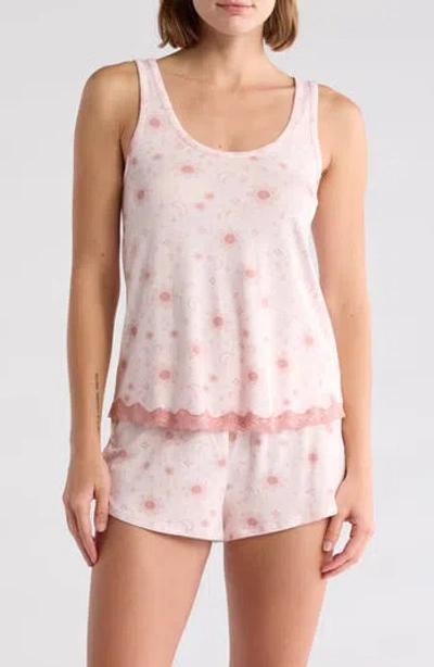 Honeydew Lounge Life Shortie Pajamas In Aurora Celestial