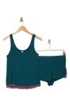 Honeydew Lounge Life Shortie Pajamas In Forest