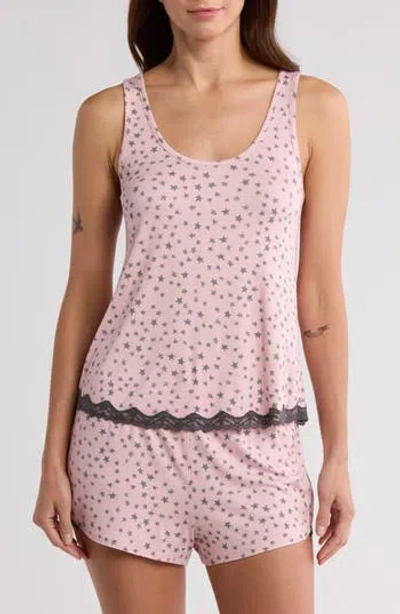 Honeydew Lounge Life Shortie Pajamas In Sprite Stars