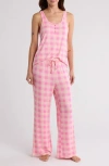 Honeydew Lounge Life Tank & Pants Pajamas In Diva Check