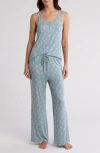 Honeydew Lounge Life Tank & Pants Pajamas In Earl Grey Roses