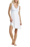 Honeydew Mellow Out Lace Trim Chemise In White