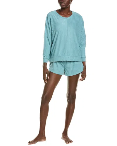 Honeydew Night Owl Lounge Set In Blue