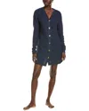 Honeydew Off Duty Rib Knit Cardigan In Blue
