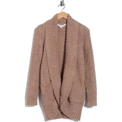 Honeydew Open Front Knit Cardigan In Taupe