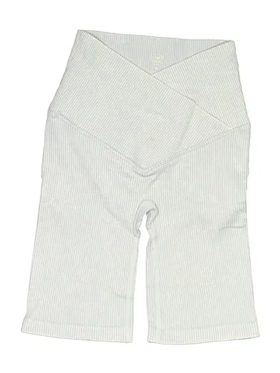 Pre-owned Honeydew Overall Shorts In White
