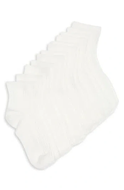 Honeydew Prime Rib Quarter 6-pack Socks In White