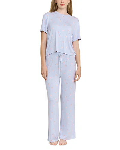 Honeydew Printed Pajama Set In Blue