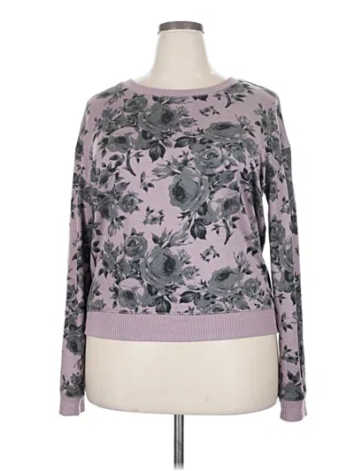 Pre-owned Honeydew Pullover Sweater In Purple