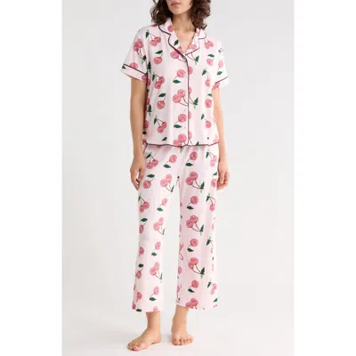 Honeydew Quiet Night Crop Pajamas In Pink