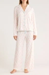 Honeydew Quiet Night Long Sleeve Button-up Top & Pants Pajamas In White