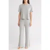Honeydew Revival Rib Pajamas In Heather Grey