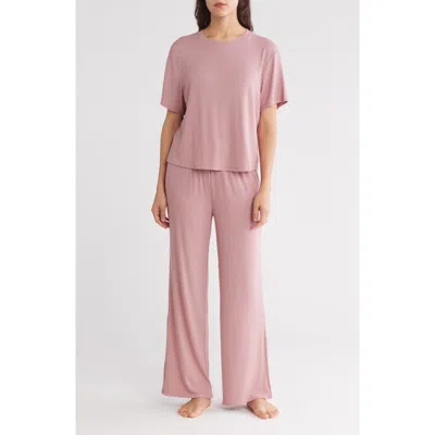 Honeydew Revival Rib Pajamas In Mauve