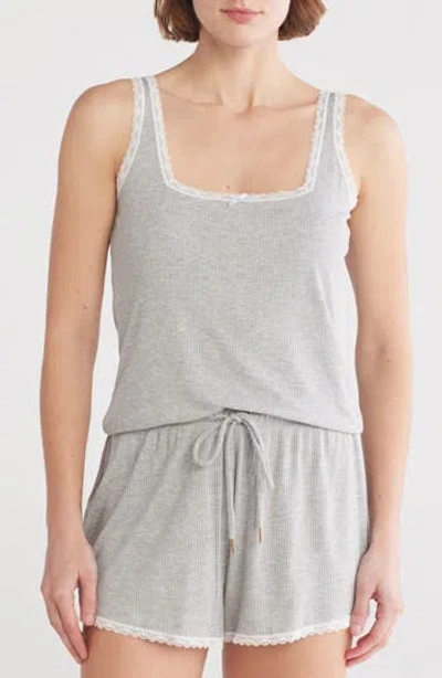 Honeydew Revival Rib Short Pajamas In Gray