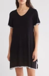 Honeydew Revival Rib Sleep Shirt In Black