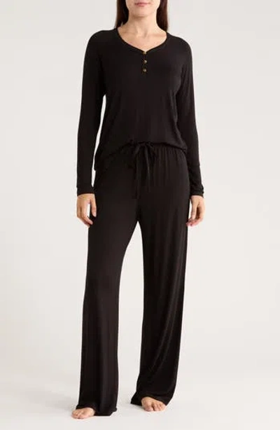 Honeydew Seeking Sleep Long Pajamas In Black