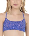 Honeydew Serina Heart Bralette In Cerulean