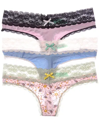 Honeydew Set Of 3 Ahna Thong In Multi