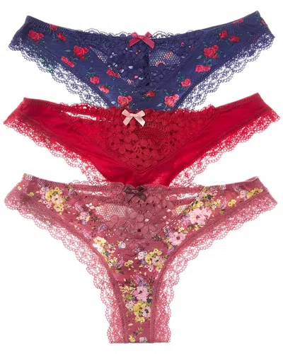 Honeydew Set Of 3 Willow Thong In Multi