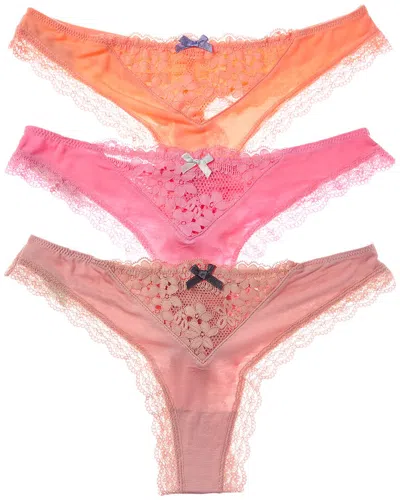 Honeydew Set Of 3 Willow Thong In Transparent