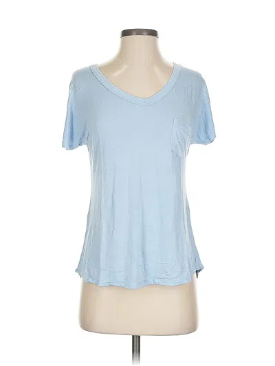 Pre-owned Honeydew Short Sleeve Top Blue Scoop Neck Tops