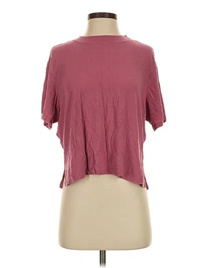 Pre-owned Honeydew Short Sleeve T-shirt In Burgundy