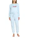 Honeydew Simply Cozy Long Sleeve Pajama Set In Blue